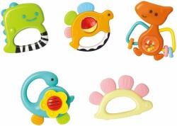 Hola Toys Комплект бебешки дрънкалки Hola Toys - Динозаври, 5 броя (H1109)