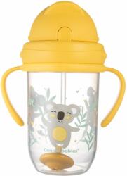  Canpol babies Exotic Animals Cup With Straw bögre szívószállal Yellow 270 ml