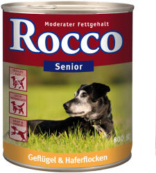 Rocco 8x800g Rocco Senior szárnyas & zabpehely nedves kutyatáp