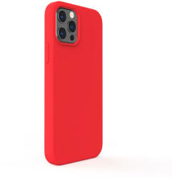 Lemontti Husa Lemontti Husa Liquid Silicon iPhone 12 Pro Max Red (protectie 360°, material fin, captusit cu microfibra) (LEMCLSXIIPMRD) - pcone