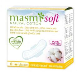 MASMI NATURAL COTTON Absorbante igienice ultra-subțiri de zi, Soft - Masmi Natural Cotton 10 buc