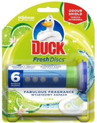 DUCK Odorizant Gel pentru Vasul Toaletei Duck Fresh Discs Lime, 6 Discuri (JWMAN00081)
