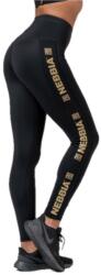 Nebbia Női kompressziós magas derekú 7/8-os leggings Nebbia GOLD CLASSIC LEGGINGS fekete 801-01 - XS