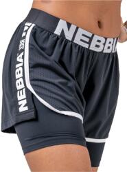 Nebbia Női sport rövidnadrág Nebbia FAST&FURIOUS DOUBLE LAYER SHORTS W fekete 527-01 - S