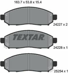 TEXTAR set placute frana, frana disc TEXTAR 2422704 (2422704)