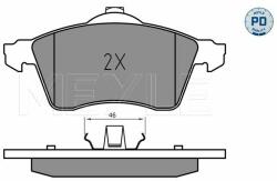 MEYLE set placute frana, frana disc MEYLE -PD: Advanced performance and design. 025 218 8319/PD (025 218 8319/PD)
