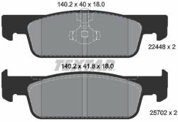 TEXTAR set placute frana, frana disc TEXTAR 2244801 - automobilus