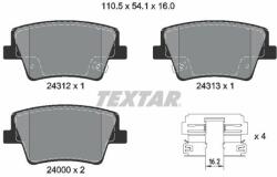 TEXTAR set placute frana, frana disc TEXTAR Q+ 2431201 (2431201)