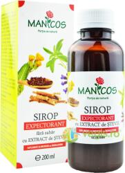 Manicos Sirop Expectorant fara Zahar cu Extract de Stevie 200ml