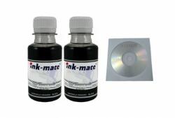 Ink-Mate Set Flacon Cerneala Ink-Mate Compatibil Canon 2x100ml GI-46BK Negru, 2buc Cdr Maxell cu plic