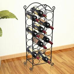 VidaXL Suport sticle de vin pentru 21 de sticle, metal (50206) - izocor