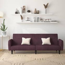 vidaXL Canapea extensibilă cu 2 locuri, violet, material textil (337414) Canapea