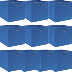 vidaXL Cutii depozitare, 10 buc. , albastru, 32x32x32 cm, textil (288339)