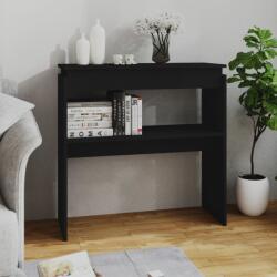 vidaXL Masă consolă, negru, 80x30x80 cm, PAL (808315)