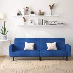 vidaXL Canapea extensibilă cu 2 locuri, albastru, material textil (337409) Canapea
