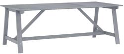 vidaXL Masă de grădină, gri, 206 x 100 x 74 cm, lemn masiv acacia (312412)