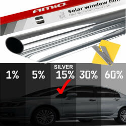 AMiO Folie tip oglinda pentru geamuri Silver 0.75x3m(15%) (AVX-AM01659) - gabiluciauto