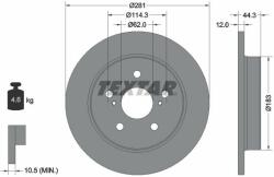 TEXTAR Disc frana TEXTAR PRO 92301403 (92301403)