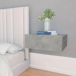 vidaXL Noptiere suspendate, gri ciment, 40 x 30 x 15 cm, PAL (800314)