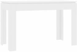 Masă de bucătărie, alb lucios, 120 x 60 x 76 cm, PAL (800762)