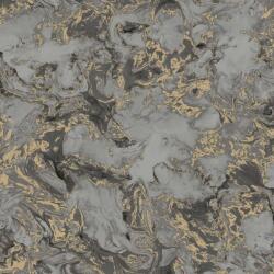 Dutch Wallcoverings Tapet model marmură, gri și auriu L798-09 (426232)
