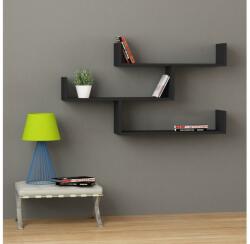 ASIR GROUP Fali polc TIBET 67x120 cm antracit AS0726 (AS0726)