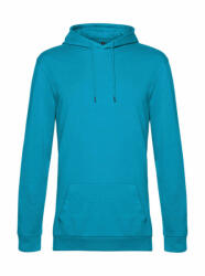 B&C Collection Férfi kapucnis hosszú ujjú pulóver B and C #Hoodie French Terry M, Hawaiian kék