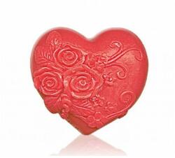 Bulgarian Rose Săpun cu glicerină Heart in love, roșie - Bulgarian Rose Soap 60 g