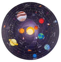Bigjigs Toys Puzzle de podea 360° - Sistemul solar