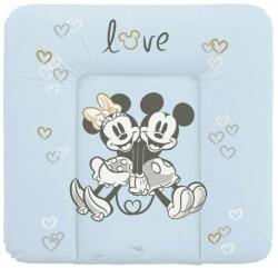 CEBA Pad de înfășat moale pentru comodă (75x72) Disney Minnie & Mickey Blue (AGSTH-144-127-665) Saltea de infasat