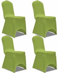 VidaXL Husă elastică pentru scaun, verde, 4 buc (131417)
