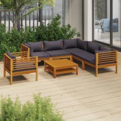 vidaXL Set mobilier de grădină cu perne, 7 piese, lemn masiv acacia (3086906)