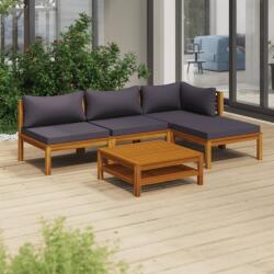 vidaXL Set mobilier de grădină cu perne, 5 piese, lemn masiv acacia (3086894) - comfy