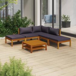 vidaXL Set mobilier de grădină cu perne, 6 piese, lemn masiv acacia (3086892) - comfy
