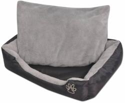 vidaXL Pat pentru câini cu pernă căptușită, negru, mărime XL (170422) - comfy