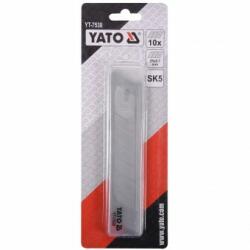TOYA Set 10 lame pentru cutter Yato YT-7530, SK5, 25x0.7 mm
