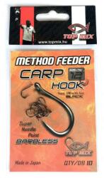 TOPMIX Method feeder carp hook barbless #12 (TM835)
