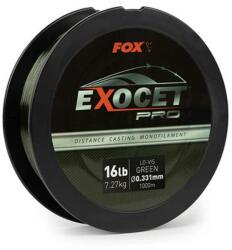 FOX Exocet Pro Mono Green monofil zsinór 16lbs 0.331mm (CML187)