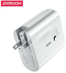 Joyroom D-T189 Traveling 2in1 5000 mAh Powerbank és Hálózati Töltő - Fehér - PD Gyorstöltés
