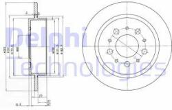 DELPHI Disc frana DELPHI BG2718 (BG2718) - automobilus