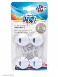 Canpol babies többcélú biztonsági zár 2db rövid - fehér
