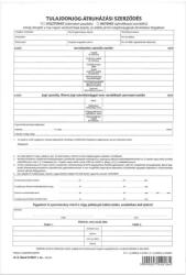  Tulajdonjog átruházási Szerződés 4lapos Garnitúra A. Rend. 3/2012 400garn/csomag (nyomtarend32012)