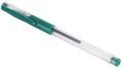 BLUERING Zselés Toll 0, 4mm Zöld átlátszó Tolltest Az írás Színével Megegyező Klipsz és Tollvég, Gumírozott Fogórésszel 1db 2020r (2020rzdb) - cartridge