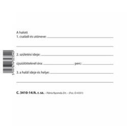  Lábcédula Fóliázott 95x70mm C. 3410-14/b (nyomtc3410100) - cartridge