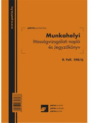  B. Váll. 348/uj Munkahelyi Ittasságvizsgálati Tömb A5 (ny348) - cartridge