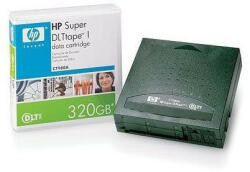 HP Super DLTtape I 220-320 GB kapacitású, előcímkézett adatkazetta (20 db-os csomag) (C7980AL)