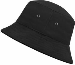 Myrtle Beach Pamut kalap MB012 - Fekete / fekete | S/M (MB012-90336)