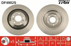 TRW Disc frana TRW SINGLE DF4902S (DF4902S)