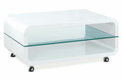 Artium Modern Dohányzóasztal Magasfényű Fehér Színben 90x60x40 cm. Ahg-611 (AHG-611_WT) - mobiliamo