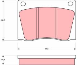 TRW set placute frana, frana disc TRW GDB531 (GDB531)